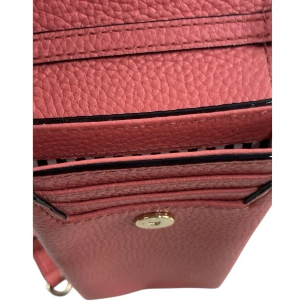 Kate Spade New York Larchmont Avenue North South Crossbody Wallet Purse Salmon